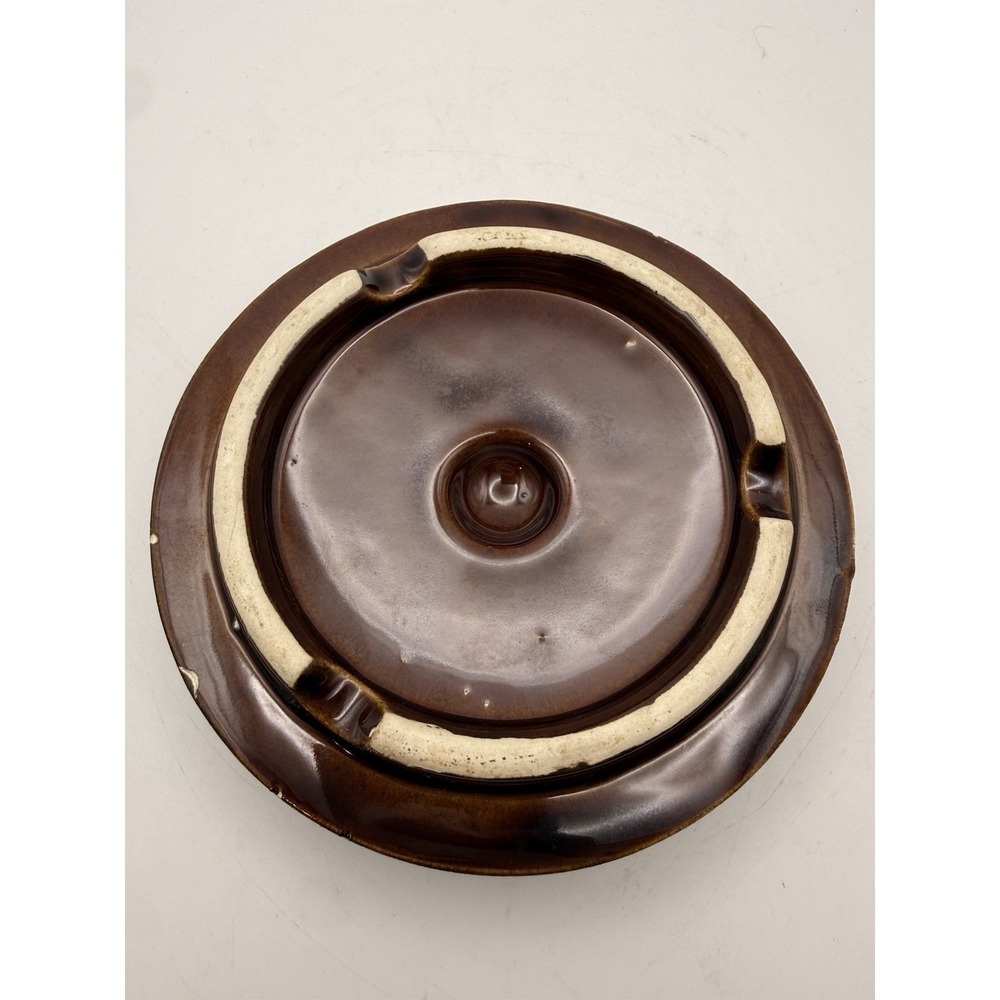VTG McCoy Brown Drip Glaze Pottery Cookie Crock with Lid 8in Tall USA Made MCM - Picture 16 of 16